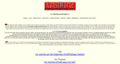Desktop Screenshot of kunstworte.de
