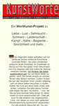 Mobile Screenshot of kunstworte.de