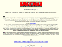 Tablet Screenshot of kunstworte.de